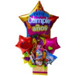 Arreglo de Globos y Chocolates y tazon