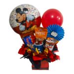 Arreglo de Globos , tazón chocolates miky