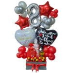 Arreglo de Globos y Chocolates , aniversario