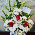 Ramo condolencias lilum y rosas