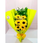 Arreglo de girasoles