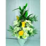 Arreglo condolencias rosas amarillas