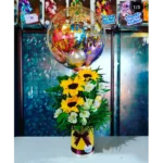 Englobado Cumpleaños con girasoles