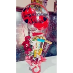 Englobado con rosas y chocolates