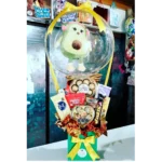 Englobado con chocolates y peluche de palta