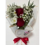 Dúo de rosas rojas