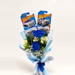 Ramo Dúo Motor y Rosas Azules