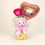 Dulce Gracias Profe con Rosa y Peluche